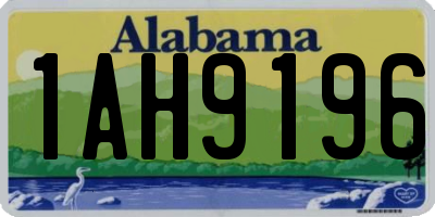 AL license plate 1AH9196