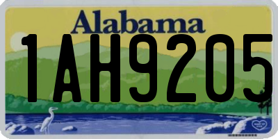 AL license plate 1AH9205