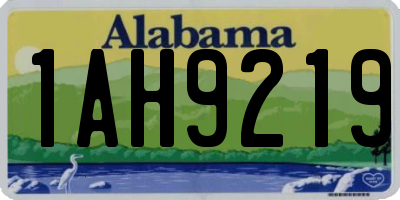 AL license plate 1AH9219