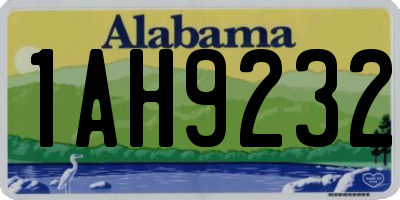 AL license plate 1AH9232