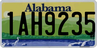 AL license plate 1AH9235