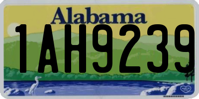 AL license plate 1AH9239