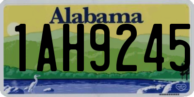 AL license plate 1AH9245