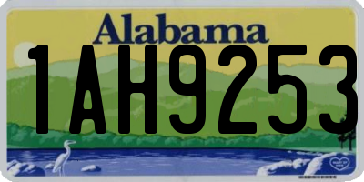 AL license plate 1AH9253
