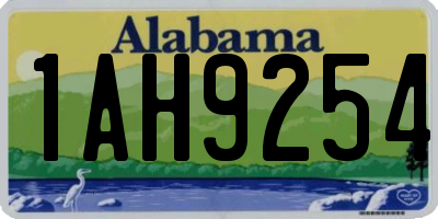 AL license plate 1AH9254