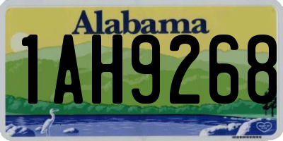 AL license plate 1AH9268