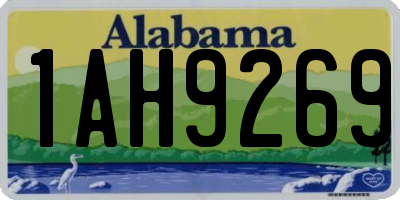 AL license plate 1AH9269