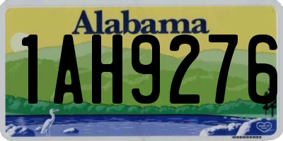 AL license plate 1AH9276