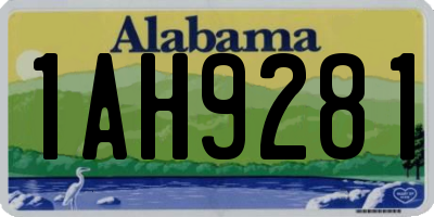 AL license plate 1AH9281