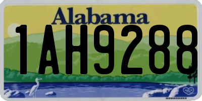 AL license plate 1AH9288