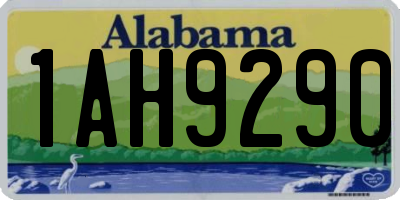 AL license plate 1AH9290