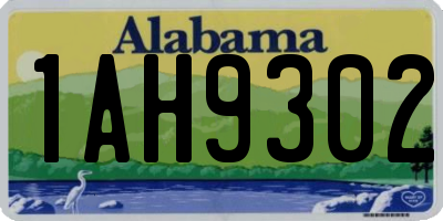 AL license plate 1AH9302