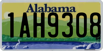 AL license plate 1AH9308