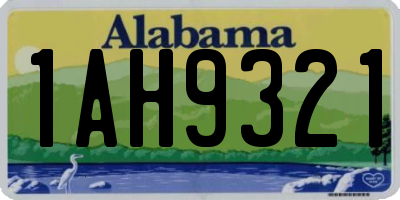 AL license plate 1AH9321