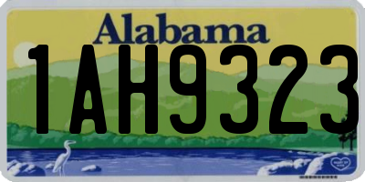 AL license plate 1AH9323
