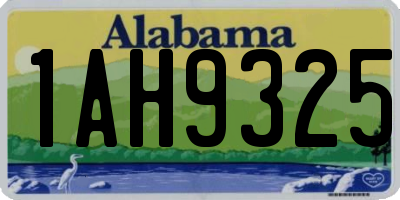 AL license plate 1AH9325