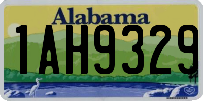 AL license plate 1AH9329