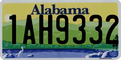 AL license plate 1AH9332