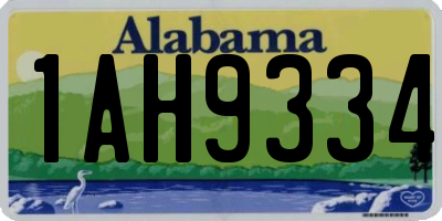 AL license plate 1AH9334