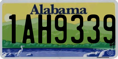 AL license plate 1AH9339