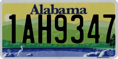 AL license plate 1AH9347