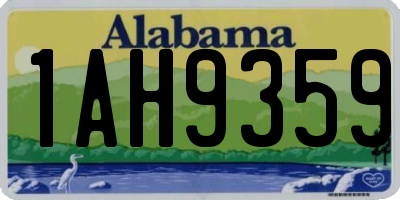 AL license plate 1AH9359
