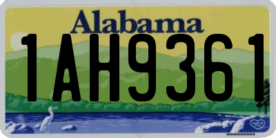 AL license plate 1AH9361