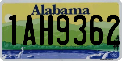 AL license plate 1AH9362
