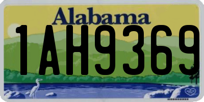 AL license plate 1AH9369