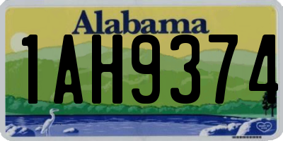 AL license plate 1AH9374