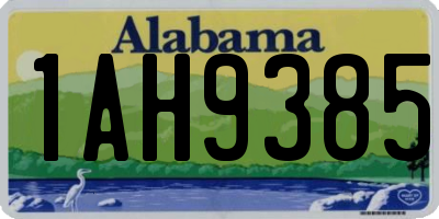 AL license plate 1AH9385