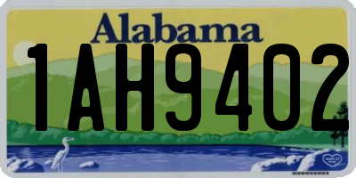 AL license plate 1AH9402