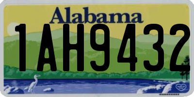 AL license plate 1AH9432