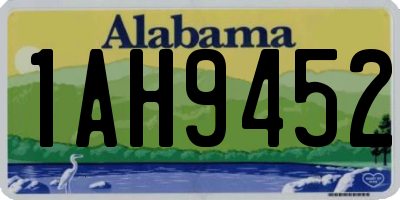 AL license plate 1AH9452