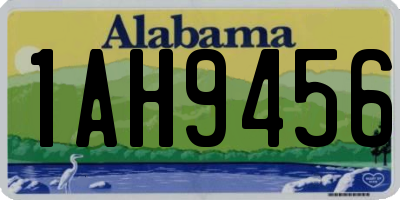 AL license plate 1AH9456