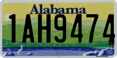 AL license plate 1AH9474