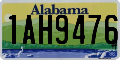 AL license plate 1AH9476