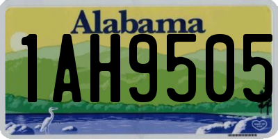 AL license plate 1AH9505