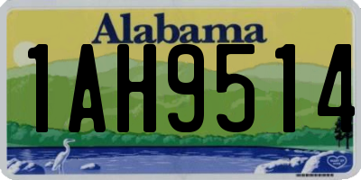 AL license plate 1AH9514