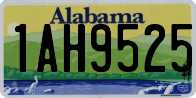 AL license plate 1AH9525