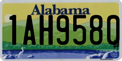 AL license plate 1AH9580