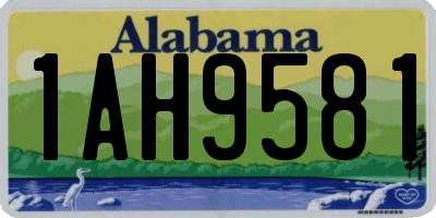 AL license plate 1AH9581