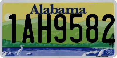 AL license plate 1AH9582