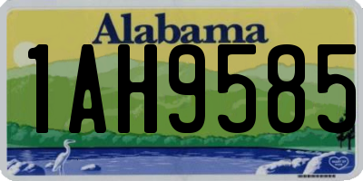 AL license plate 1AH9585