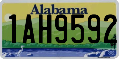 AL license plate 1AH9592