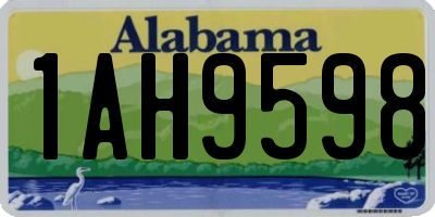 AL license plate 1AH9598