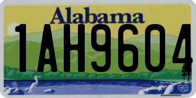 AL license plate 1AH9604