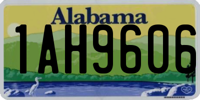 AL license plate 1AH9606