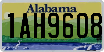 AL license plate 1AH9608