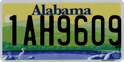 AL license plate 1AH9609